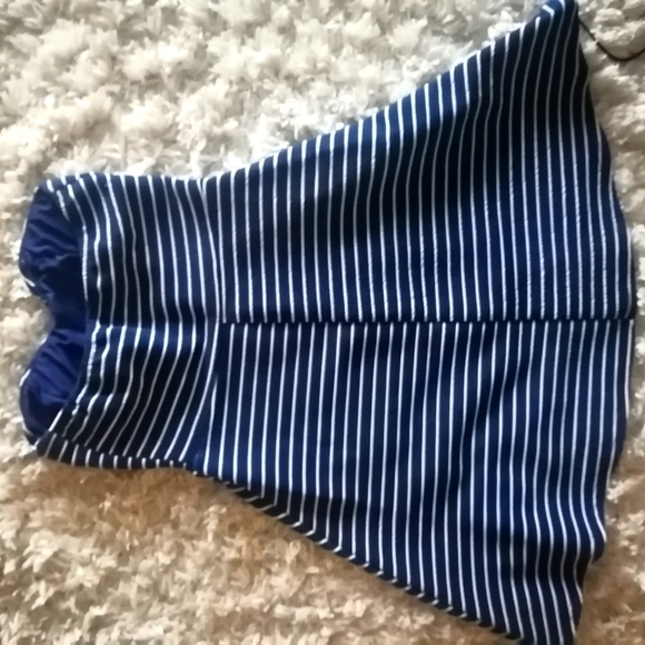 Navy White stripe Nautical dress - Picture 2 of 2